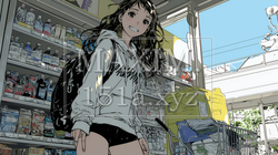 スーパーマーケットで買い物をしている若い女性 | 1002231-15810