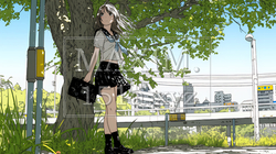 未来に向かって歩き出す女子高生 | 1007900-15067