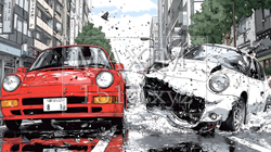 街中での自動車事故 | 1054186-6855