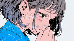 失恋して気落ちしている女の子