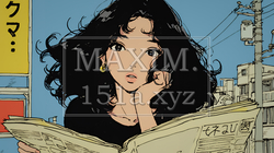 新聞を見て驚いている女性