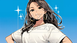 得意げな表情を浮かべている若い女性 | 1099933-14174