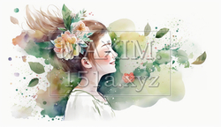 幸せいっぱいの花嫁の横顔