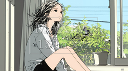 朝、カーテンを開けて天気を確認する若い女性 | 1144440-16612