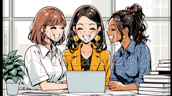 企業内グループミーティングをしている女性たち | 1157233-6571