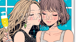 女子会：気の合う女友達が集まり、酒を交わし、おいしい食事をしながら、仕事の話や恋バナをしている | 1203607-5050