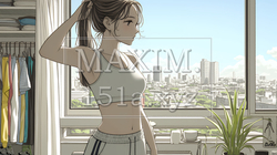ウェストライン（腰回り）をチェックしている女性 | 1243191-11765