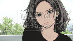 怯えた表情の若い女性 | 1296417-13912