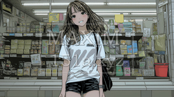 スーパーマーケットで買い物をしている若い女性 | 1301046-15794