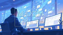 マーケティングデータなどの計量分析を行っているビジネスパーソン | 130831-12147