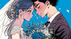 結婚式で見つめ合う新郎新婦：キス｜1322953-11110