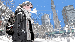 都市の雪景色 | 1312566-6470