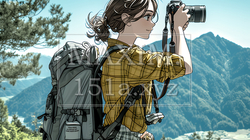 一人で撮影旅行に来ている若い女性 | 1324148-7289