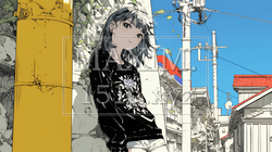 誰かを尾行している女性（ストーカー？） | 1327484-13447