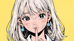 指を唇に当てて「シーShh」というジェスチャーをしている女性 | 1351228-13211