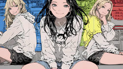 決めポーズをしている若い女性たち