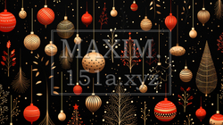 クリスマス関連の連続絵柄の背景図案 | 1359202-2895