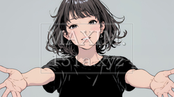 両手を広げて歓迎・驚きの仕草をしている若い女性 | 1359459-14598