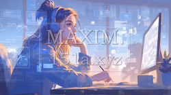 PCで資料作りをしている若い女性