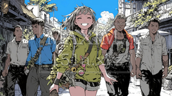 朱に交われば赤くなる／墨に染まれば黒くなる：いたいけな女の子が柄の悪い男たちと行動している