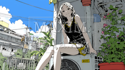 タンクトップを着た健康的な若い女性 | 1425875-5789