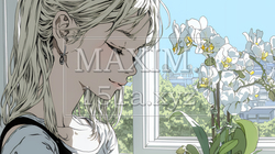 蘭の花と若い女性 | 1465604-11150