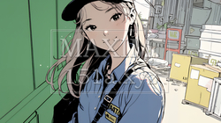 若い女性警備員