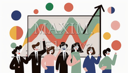 株価上昇に大喜びの人々：日経株価高値更新