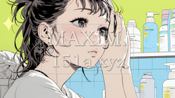 スキンケアを念入りに行う若い女性 | 1556005-15903