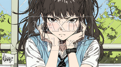 「はぁ？」と呆れた表情をしている女子高生 | 1567247-14468
