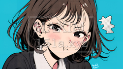 「はぁ？」と呆れた表情をしている女子高生 | 1576470-14483