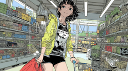 スーパーマーケットで買い物をしている女性 | 1658820-9201