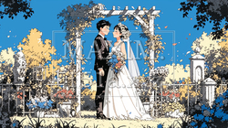 紅葉の中の結婚式｜197847-5835