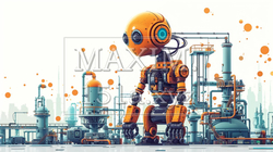 ロボティクスとAI：ロボット工場、人工知能の開発。 | 1739802-20251