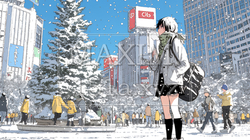 都市の雪景色 | 1807478-6458
