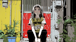 絶望：不安と絶望を感じている少女