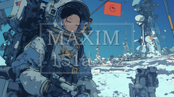 月面（宇宙）基地で作業をしている人たち | 1837922-8351