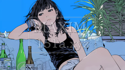 家で一人で酒を飲んで酔いつぶれた女性