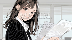 書類を確認するビジネスウーマン