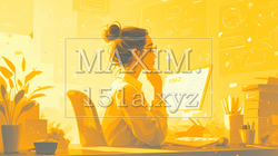 PCで資料作りをしている若い女性