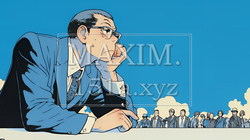 苦悩しているビジネスパーソン | 20081-6349