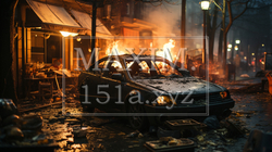 都市市街地での爆発：都市攻撃：ガス爆発：爆弾