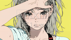 額に手を当てて「困ったな」ポーズをしている若い女性