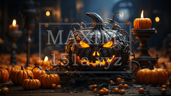 ハッピー・ハロウィンの絵：ちょっと怖いムードの精緻CG | 2072379-916