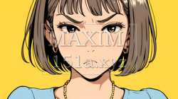 嫌悪の表情を浮かべている若い女性 | 2082366-13976