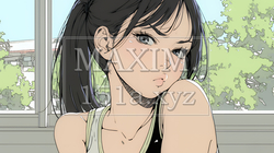 「ふん！」という表情でそっぽを向いている若い女性｜2409646-13690