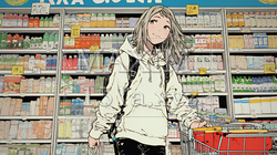 スーパーマーケットで買い物をしている女性 | 2175781-9200