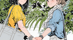 同僚に軽く挨拶をしている若いビジネスウーマン | 2204758-15703