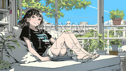 何も予定がない穏やかな休日を過ごしている若い女性 | 2238831-8671