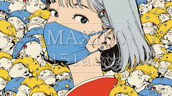 使い捨て不織布マスクをつけた若い女性 | 2262731-6205